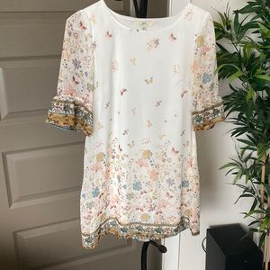 ⭐️pretty white floral dress⭐️